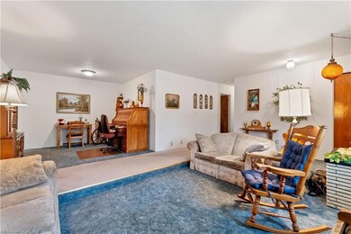 Living room and dining room (currently used as an 