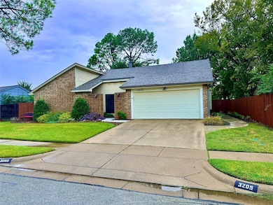 Front entry with two car garage