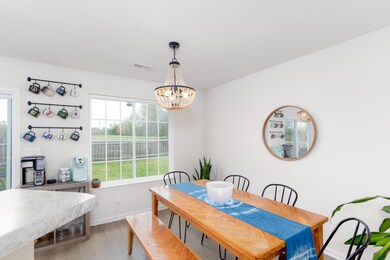 Light filled breakfast room and kitchen