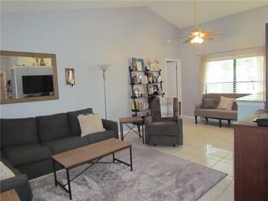 Spacious Family Room/Great Room has tile floors, v