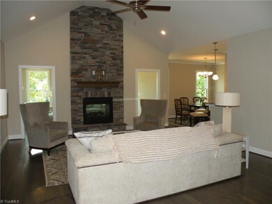 Open Living Room w/ Fireplace