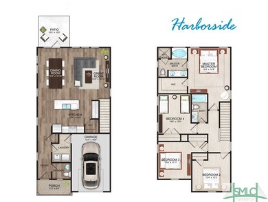 Harborside plan. Rendering only; actual home may d