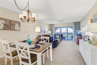 Dining and living area, fully furnished.