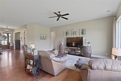 Open, large family room