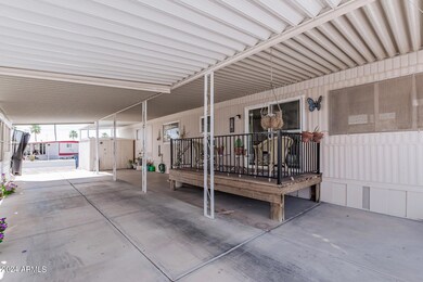 Extra Long Paved Carport