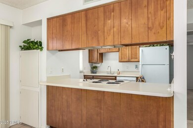 Kitchen from dining area