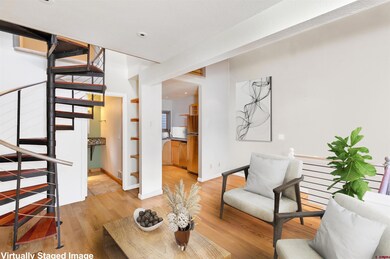 Inspiration and virtually staged living area