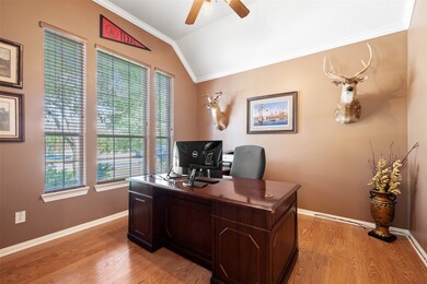 Oversized windows let in lots of natural light.