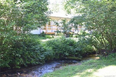 View from across the stream from the garden area l