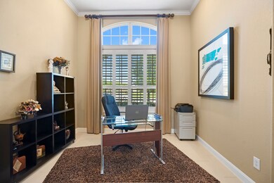 To the left of the front door is the home office. Full of light!