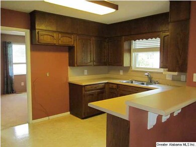 KITCHEN WITH CUSTOM OAK CABINETS, BLACK APPLIANCES