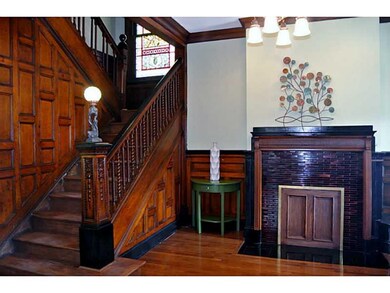 Entry/Foyer. Original Stained Glass Window.