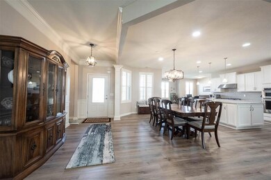 View of Entry, Dining Room and Kitchen - new Luxury Vinyl Plank