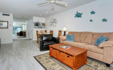 Living room, dining room and front door area