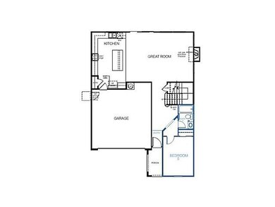 1st floor is open w bedroom and full bath