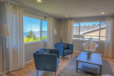 Living room with bridge view.