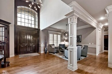 Grand foyer reveals the spaciousness of the formal
