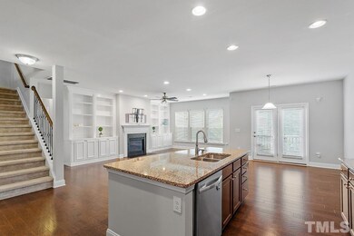 Open and spacious living area with rear family roo