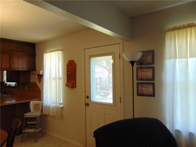 The door and storm door to the back yard were repl