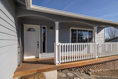 Front door and porch