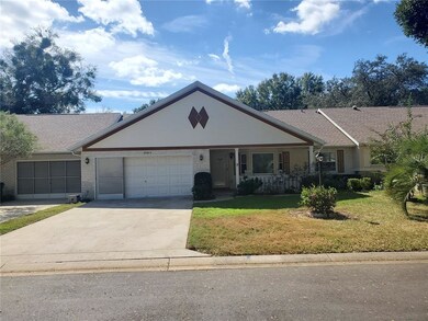 with 2 car screened garage...