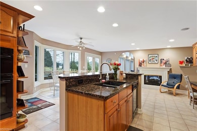The floor to ceiling windows allow for an abundanc