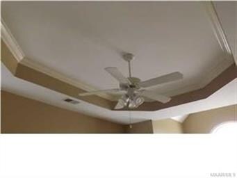 Beautiful box ceiling in the main bedroom