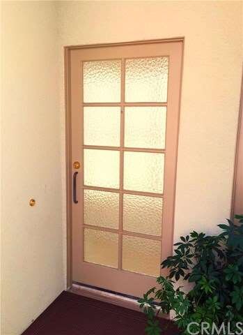 Front entryway with frosted glass panes