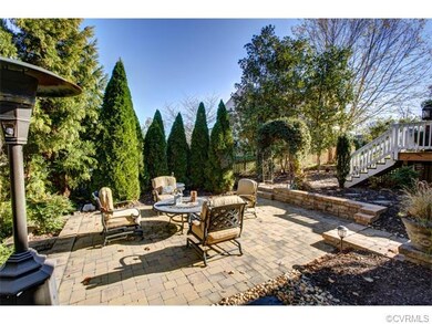 Custom rear patio with tons of privacy