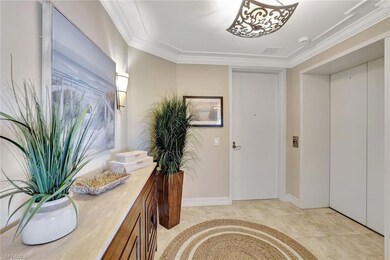Private elevator entry to foyer