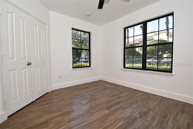 Bedroom with Wood Look Tile
