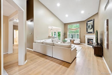 Huge Open Great room with fireplace