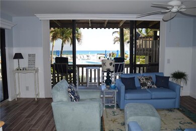 Living Room with private balcony and separate beac