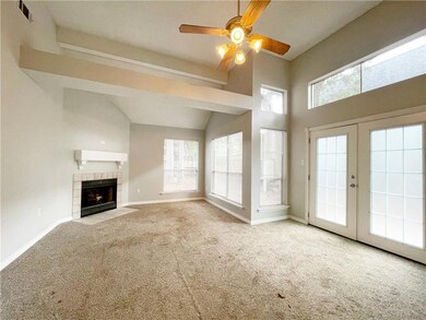 Living Room with Fireplace