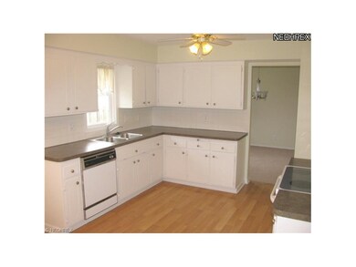 Lots of space in the eat in kitchen