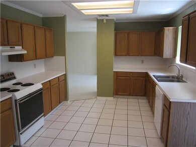 Kitchen. Large kitchen has a lot of cabinets and f