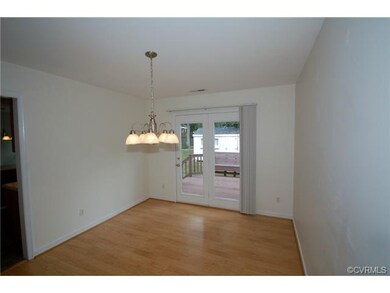 Dining Room with access to rear deck