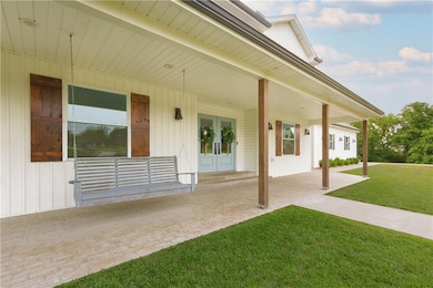 Covered porch perfect for those long summer nights