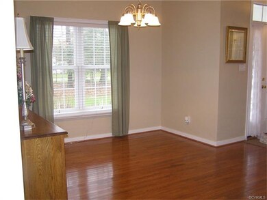Dining room with hardwood floors