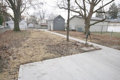 backyard and garage