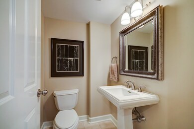 Simple, elegant, powder room.