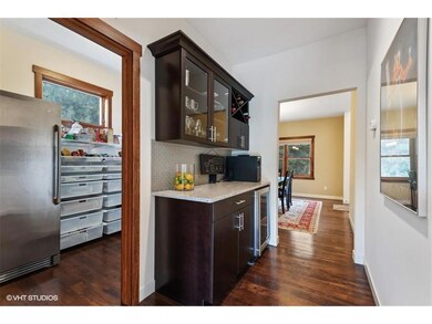View of Butler's pantry, wine fridge