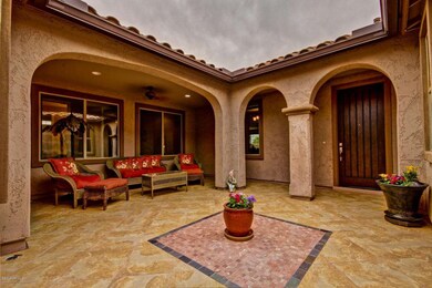 Private courtyard.