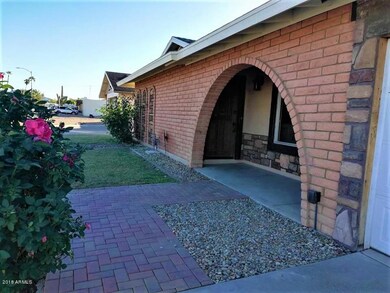 front archway to door