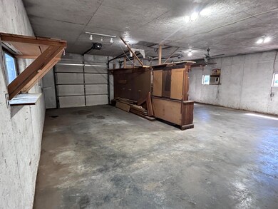 Inside of detached garage