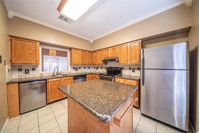 A closer look at the kitchen.