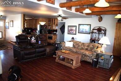 Large Living area with easy access to the kitchen,