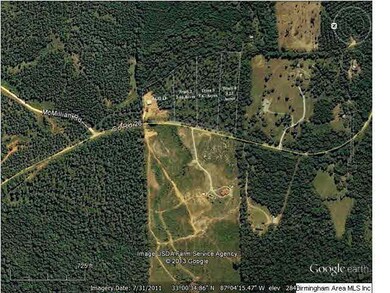 Areial Map showing all the lots.