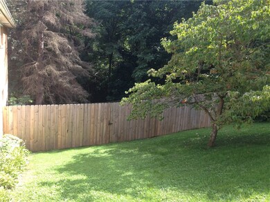 This view of the fence is from the front right cor