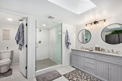 Beautifully updated master bathroom